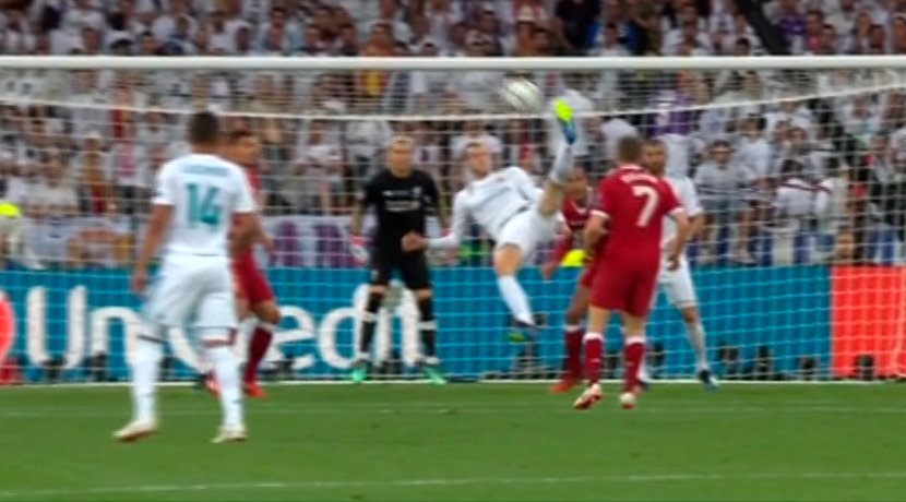 Gol de chilena de Gareth Bale