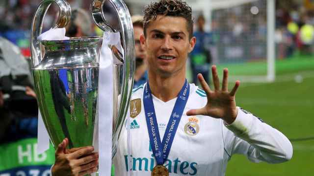 Cristiano Ronaldo con su quinta Champions League.