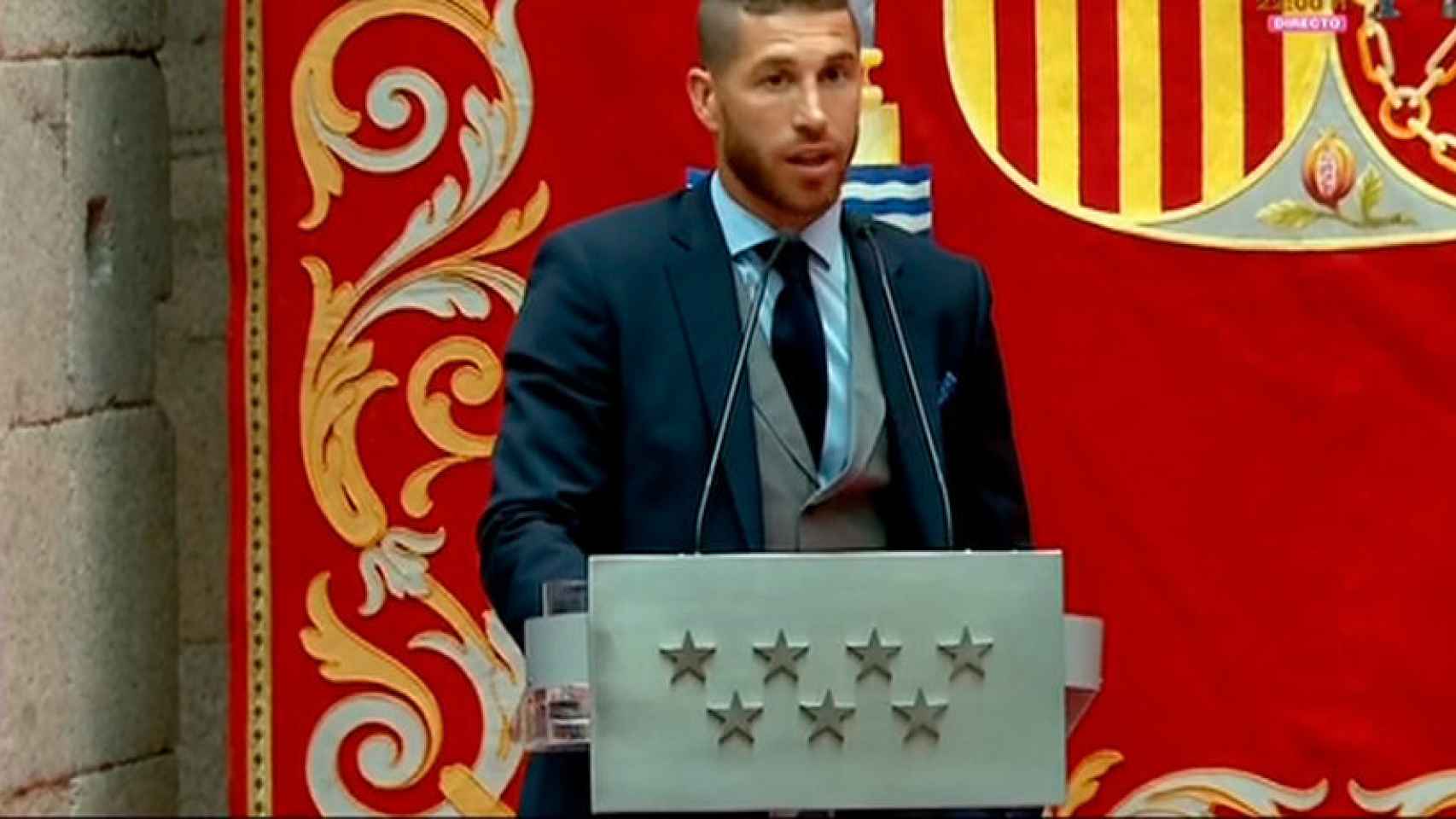 Sergio Ramos, habla en la Comunidad de Madrid