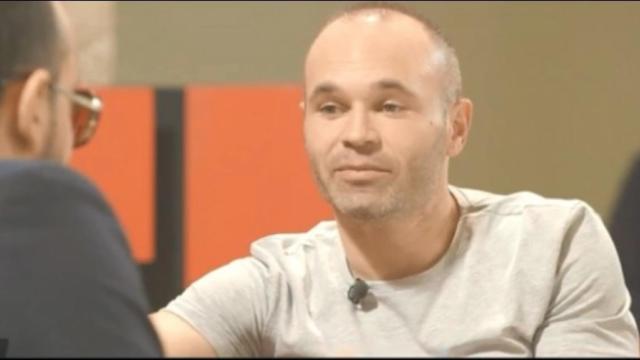 Iniesta en el progrema Chester con Risto Mejide