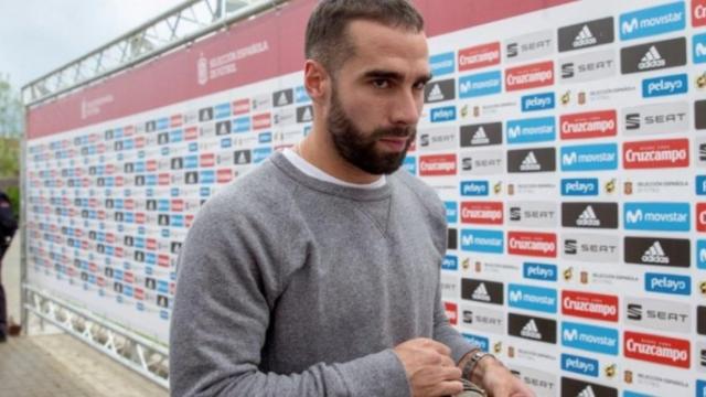 Dani Carvajal, en la concentración de la Selección Española