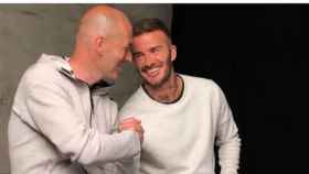 Beckham y Zidane. Foto: Instagram (@davidbeckham)