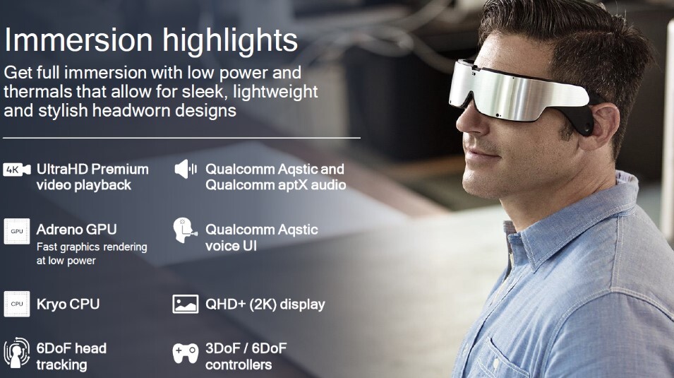 qualcomm Snapdragon XR1 gafas realidad aumentada realidad virtual extended reality realidad extendida