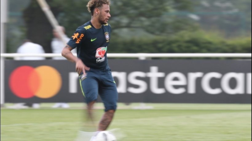 Neymar entrena con la selección brasileña. Foto: cbf.com.br
