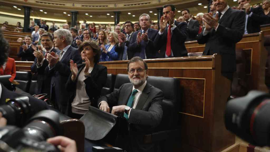 Rajoy, en su escaño.