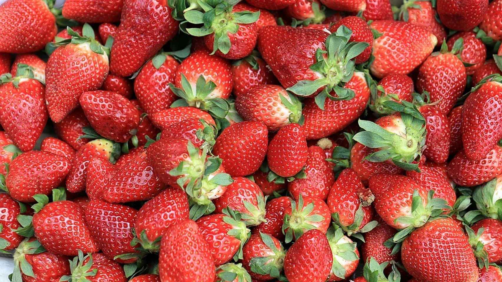 La fresa es la fruta con más pesticidas según el estudio de la EWG.