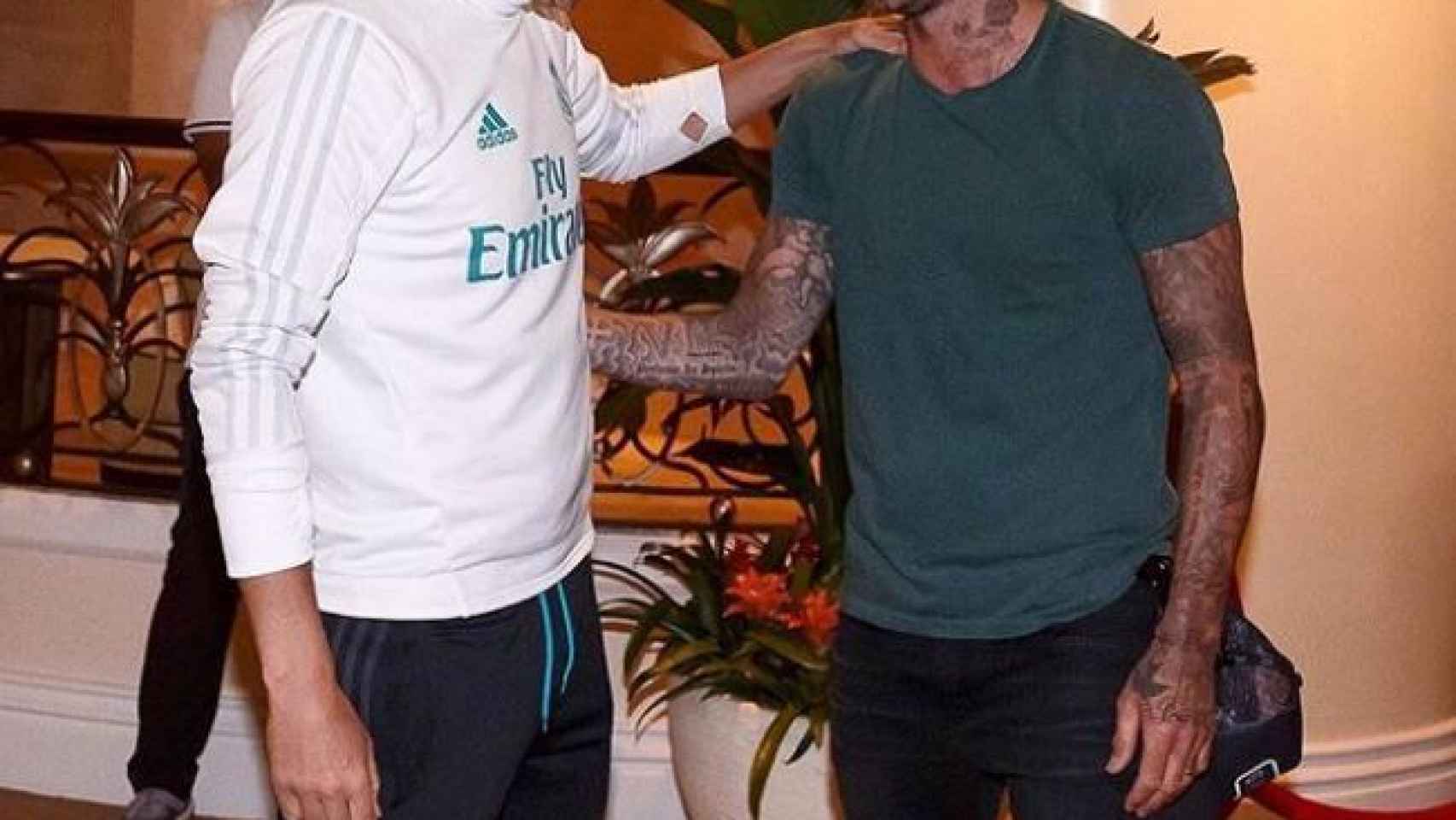 Zidane y David Beckham se ven muy a menudo.