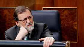Mariano Rajoy durante la sesión de la mañana en el Congreso.