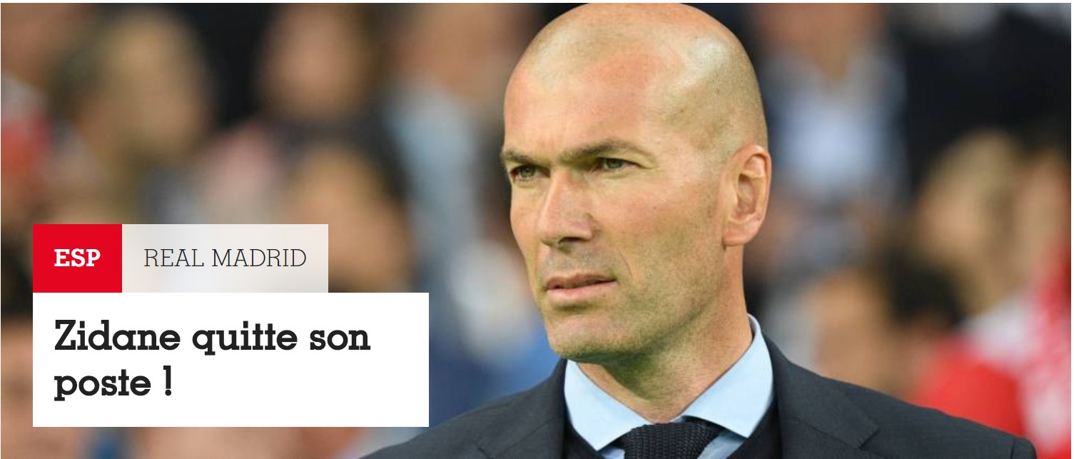Reacción de FF al adiós de Zidane