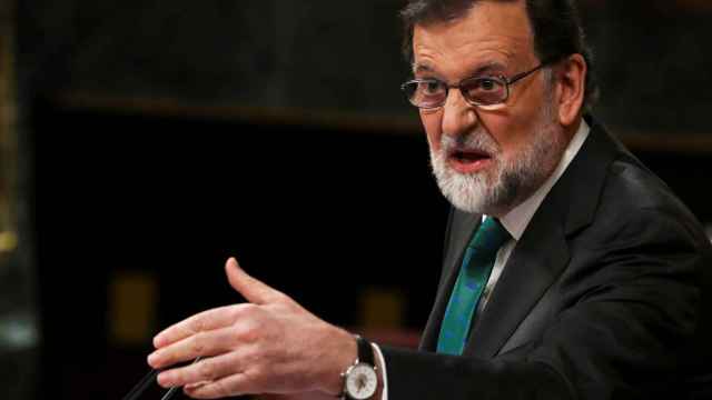 Mariano Rajoy durante su intervención en el Congreso.