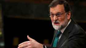 El presidente del Gobierno, Mariano Rajoy, este jueves en el Congreso.