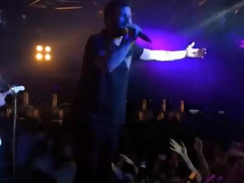 Willy en el concierto del jueves en Barcelona.