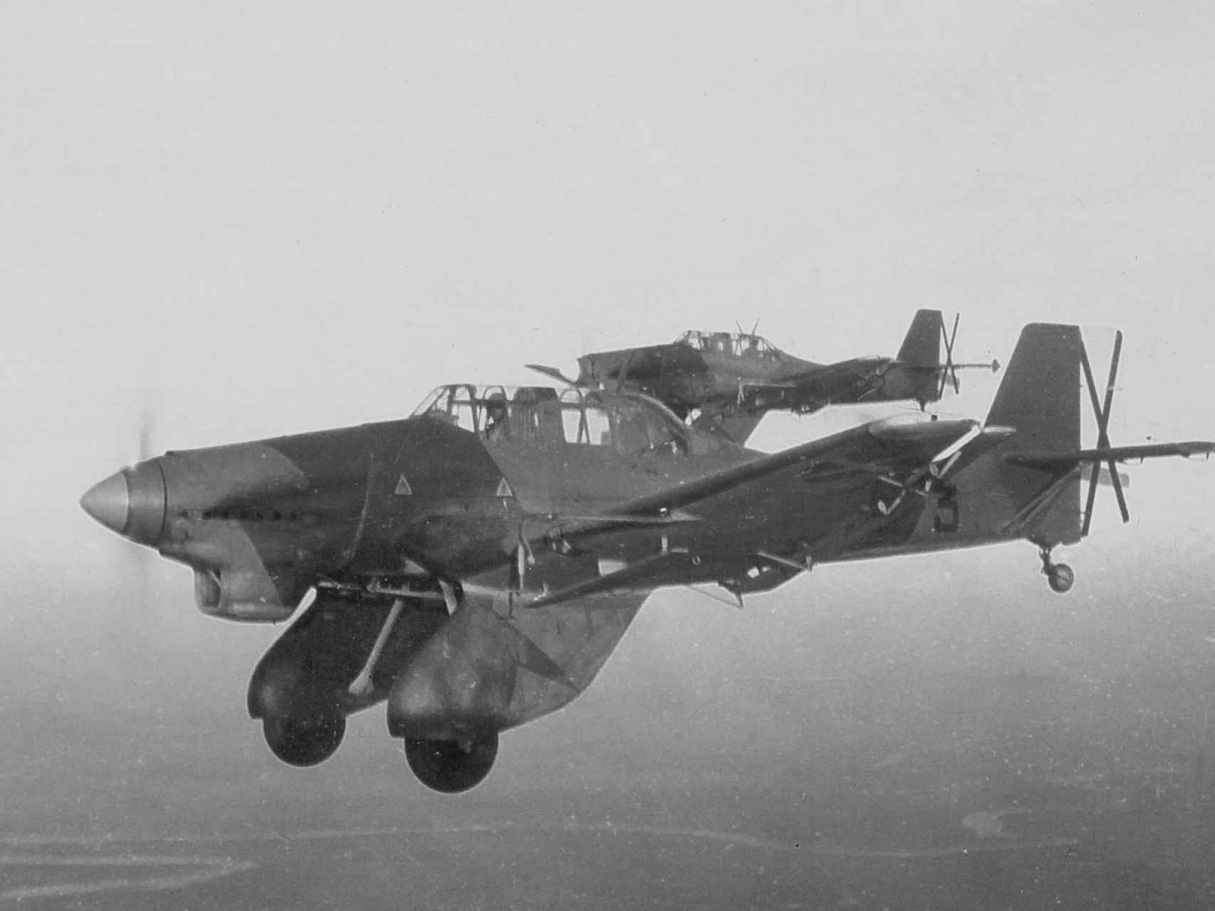 Los Stuka que utilizaron los nazis para bombardear el pueblo de Óscar.