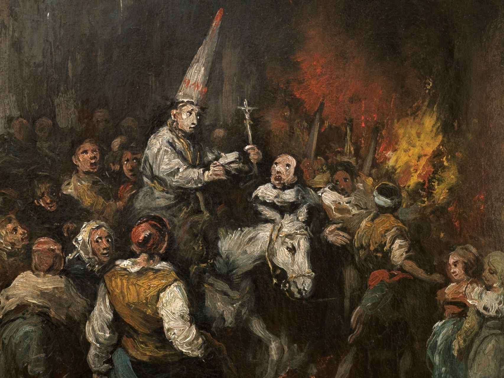 'Condenado por la Inquisición', una obra de Eugenio Lucas.