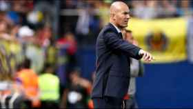 Zidane, en el partido contra el Villarreal
