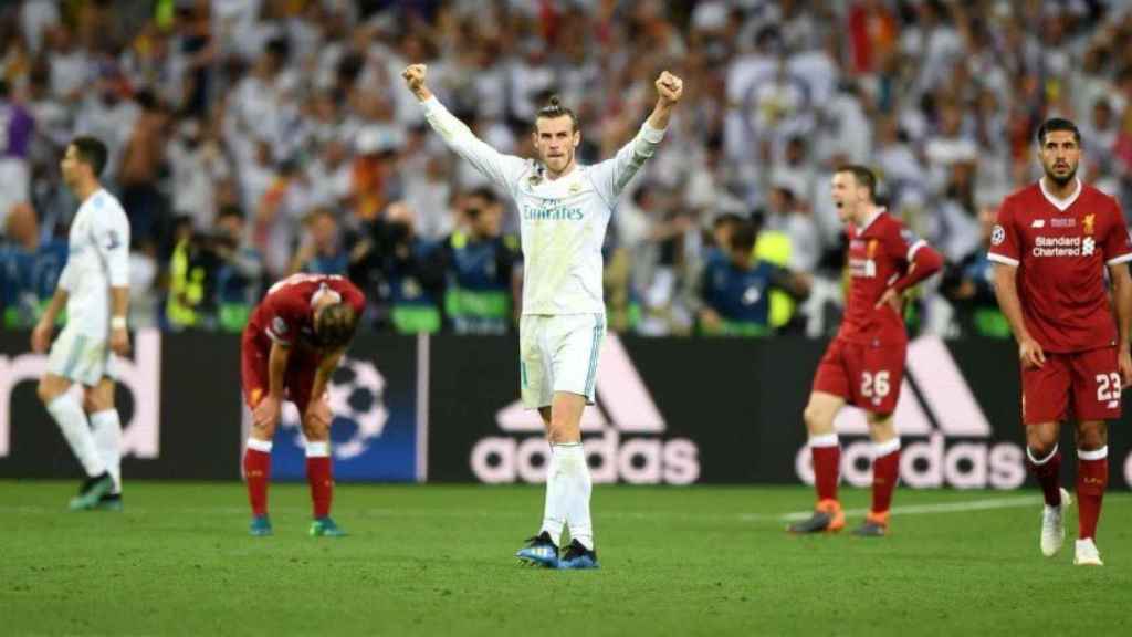 Bale celebra la Champions en Kiev. Foto Twitter (@GarethBale11)