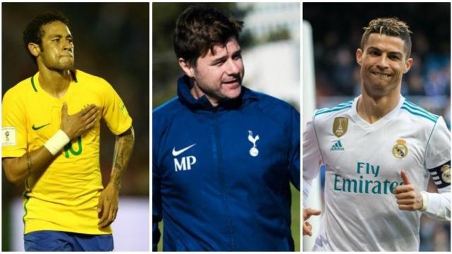 Neymar, Pochettino y Cristiano Ronaldo