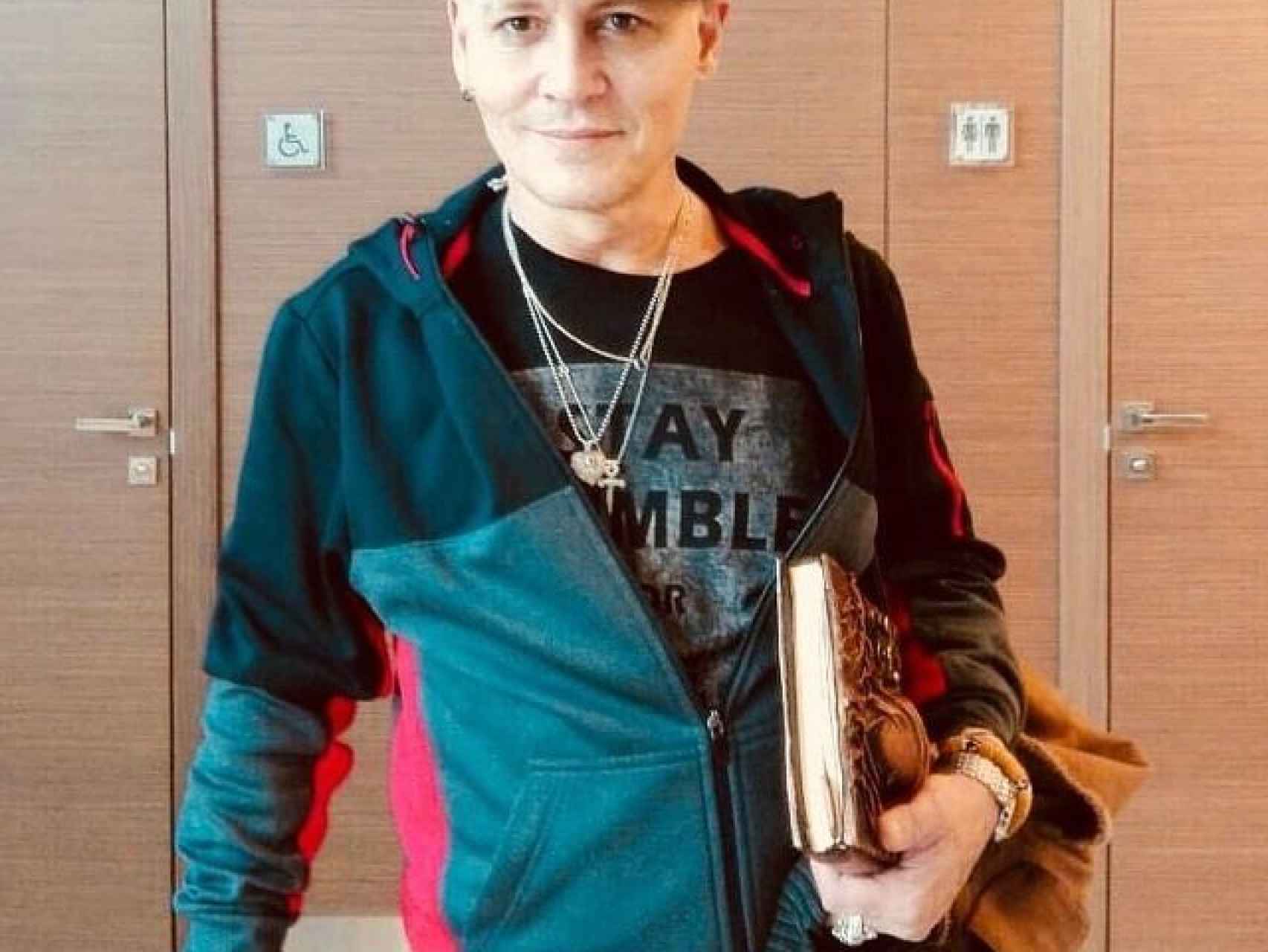 Una imagen de Johnny Depp en Moscú.