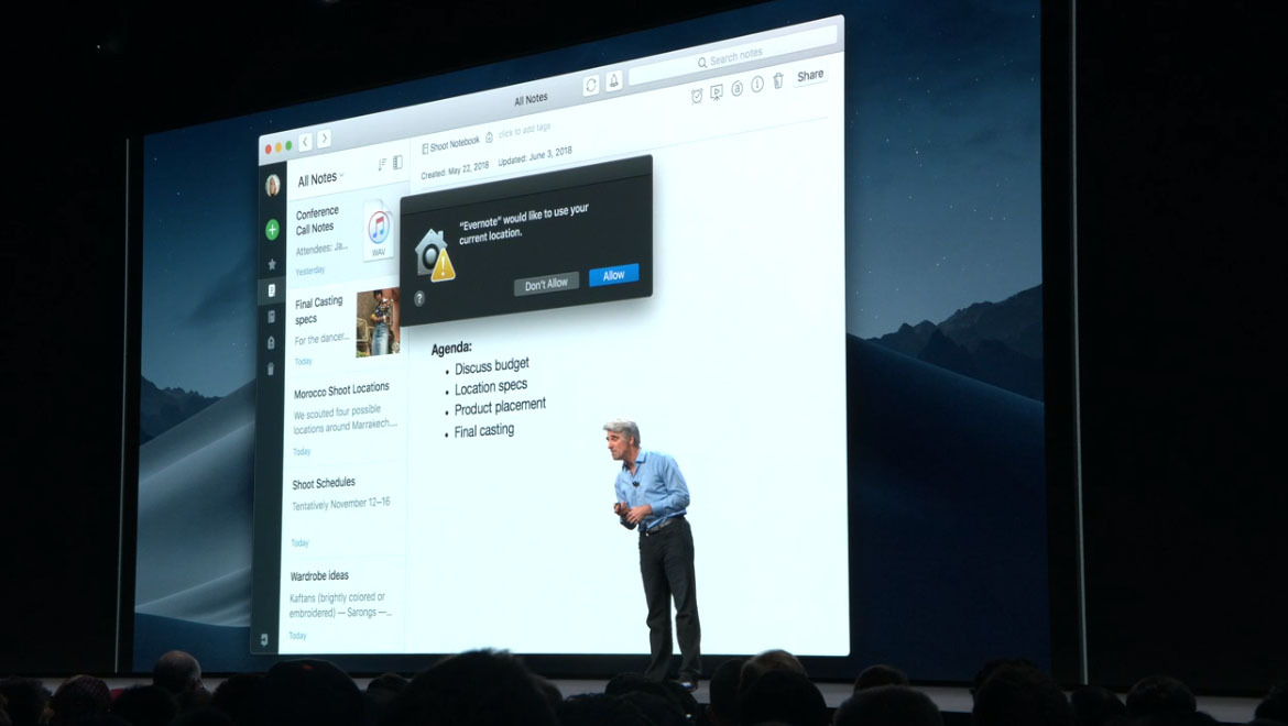 solicitud ubicacion seguridad privacidad macos mojave