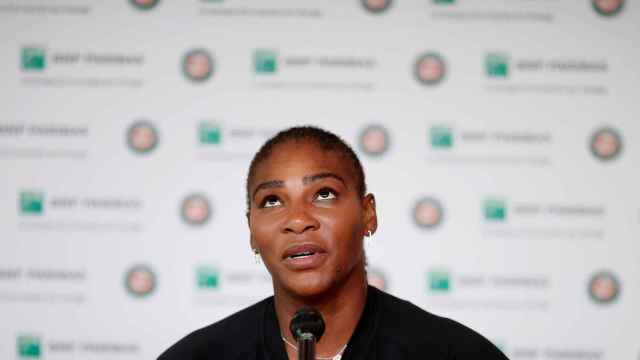Serena Williams durante la rueda de prensa en la que anunció su abandono.