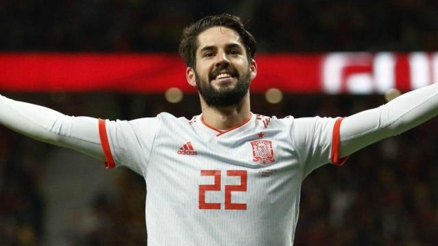 Isco celebra un gol con la Selección. Foto: sefutbol.com