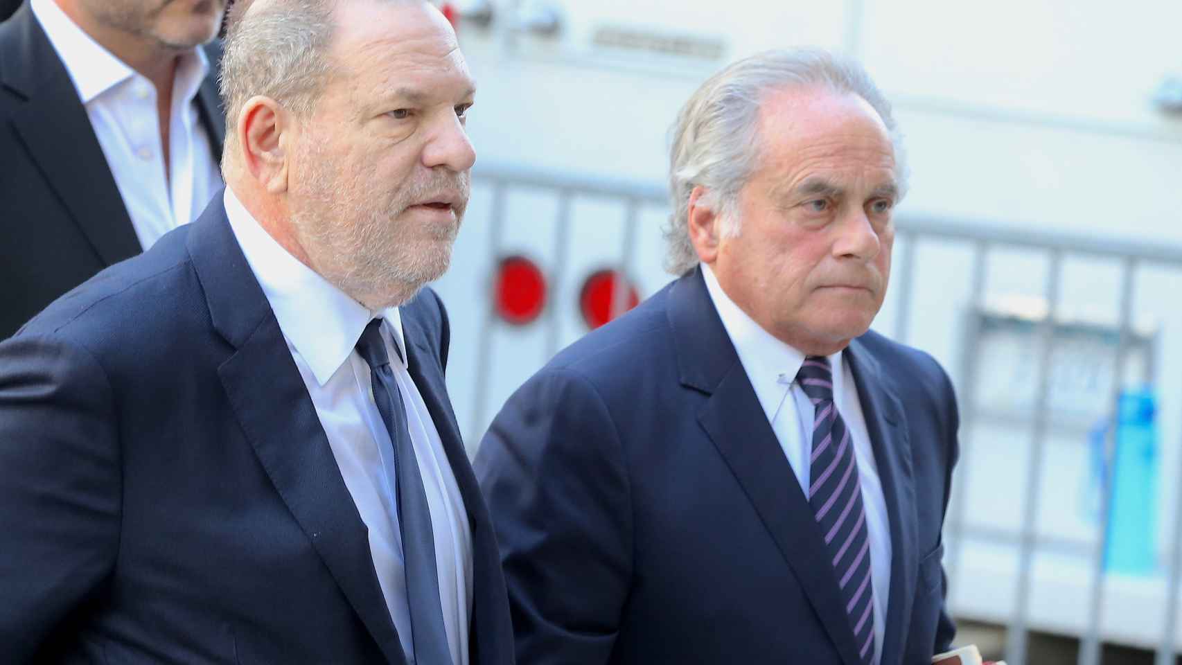 Harvey Weinstein y su abogado, Benjamin Brafman.