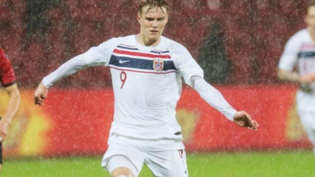 Odegaard con Noruega. Foto fotball.no