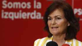 La exministra de Cultura y secretaria de Igualdad del PSOE, Carmen Calvo
