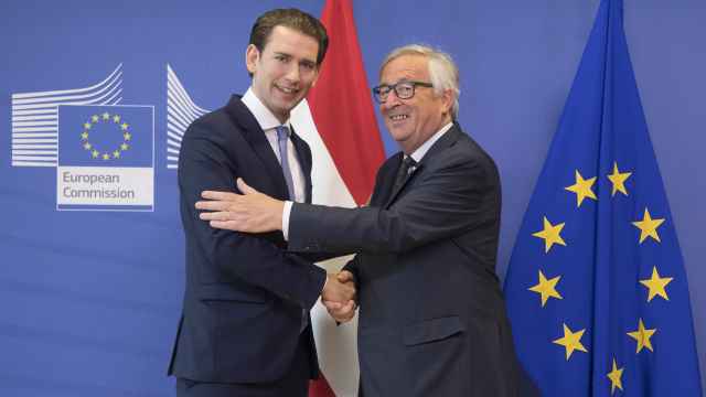 Juncker se ha reunido este miércoles con el austriaco Sebastian Kurz