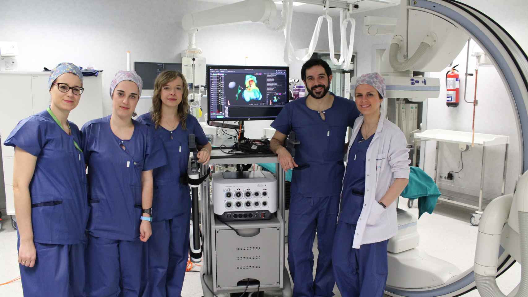 El navegador electroanatómico que mejora el diagnóstico y la localización de arritmias complejas del Hospital Universitario Rey Juan Carlos (Móstoles).
