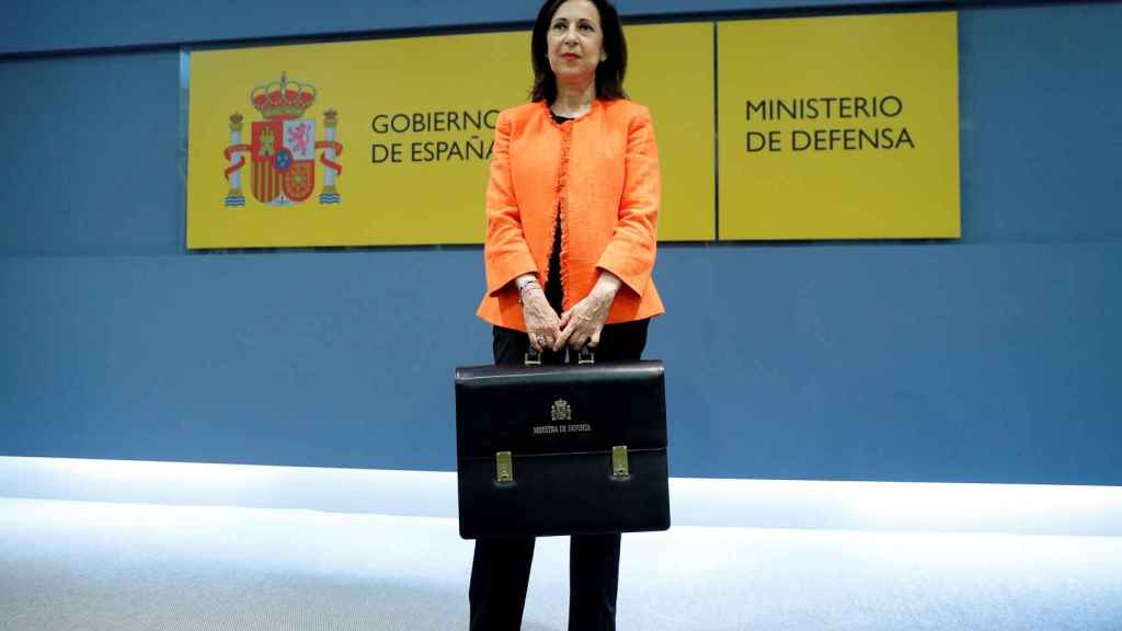 Margarita Robles, en el traspaso de carteras del Ministerio de Defensa.
