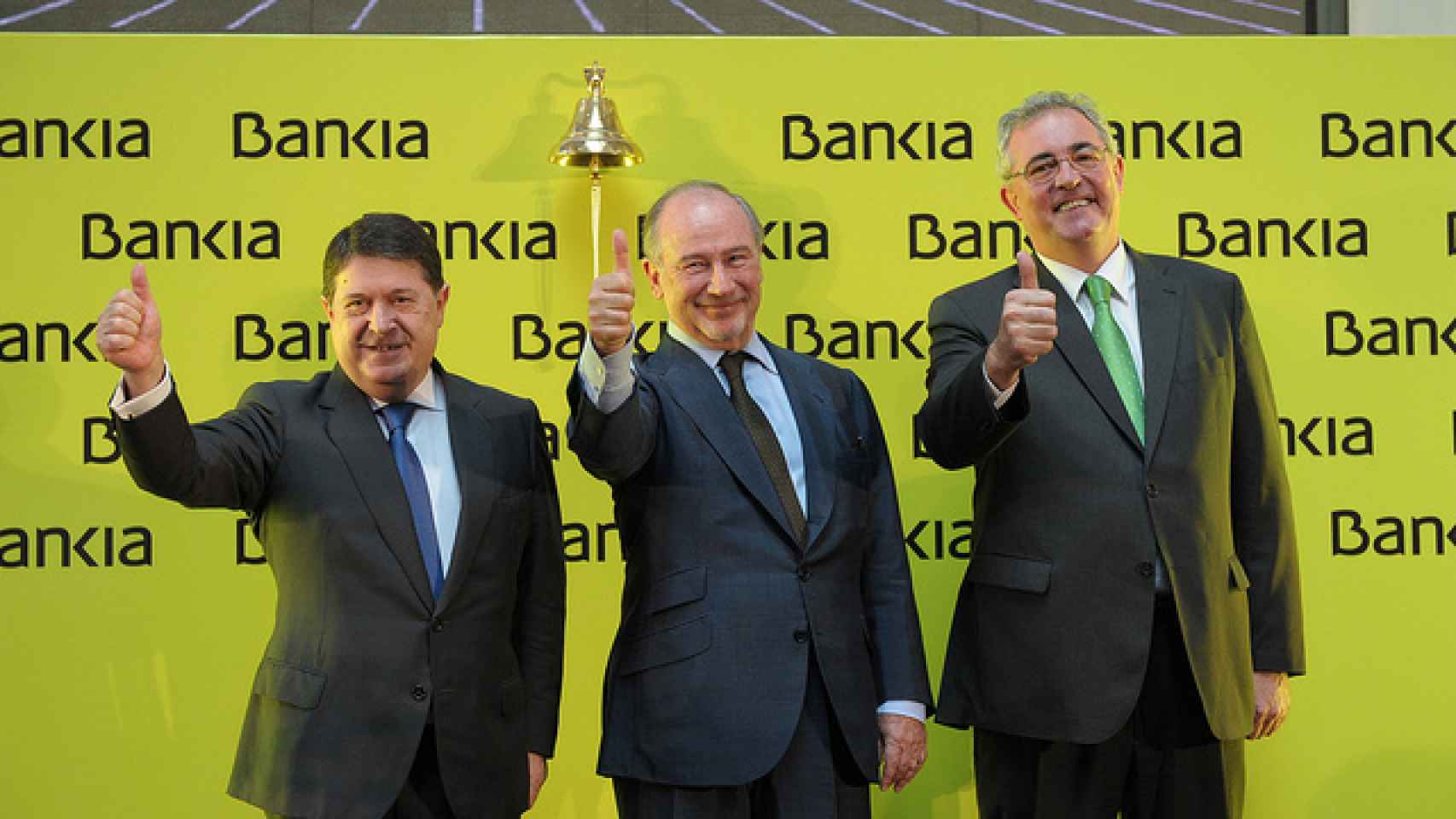 Rodrigo Rato, el día de la salida a Bolsa de Bankia