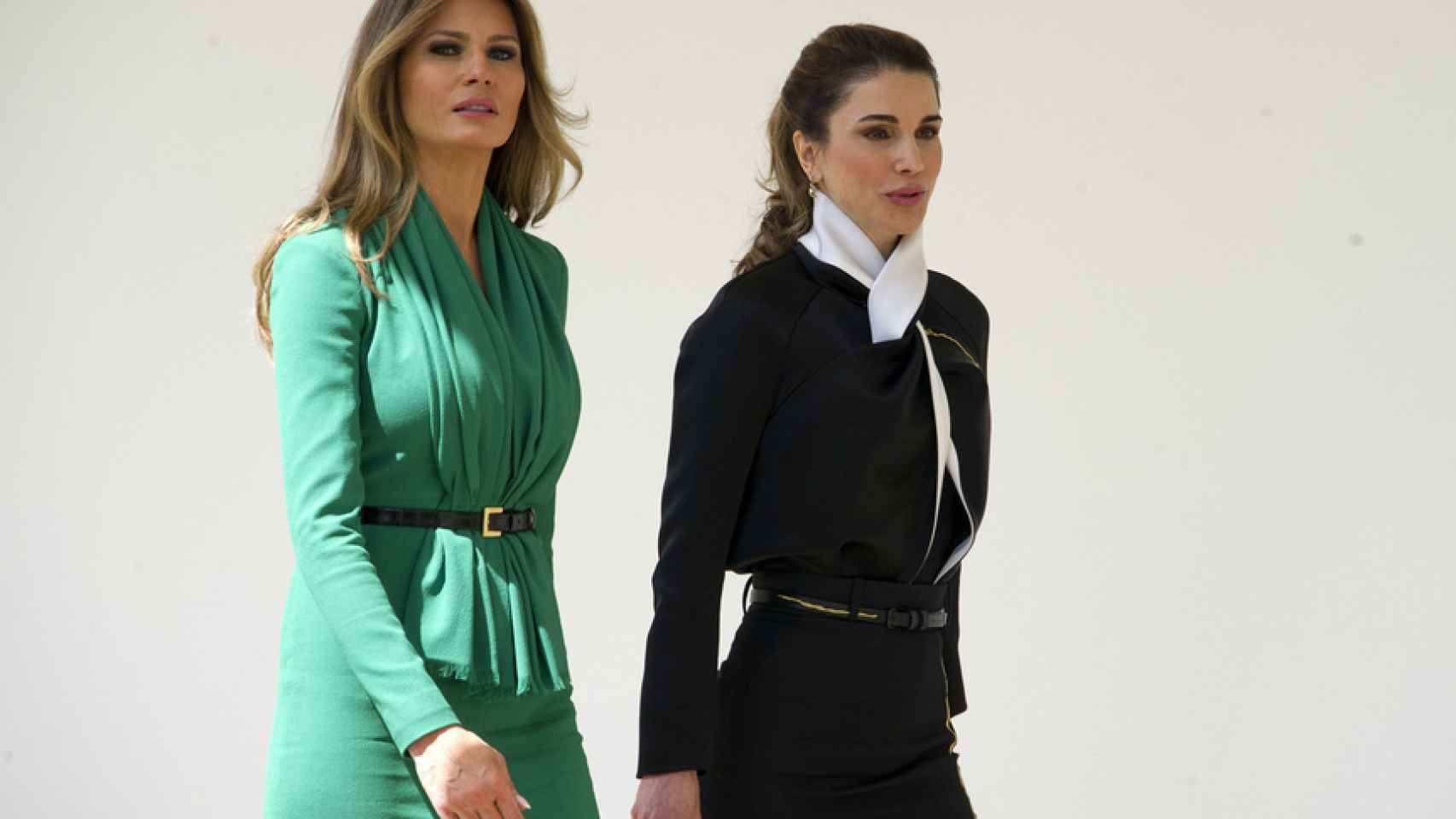Melania y Rania, en la Casa Blanca