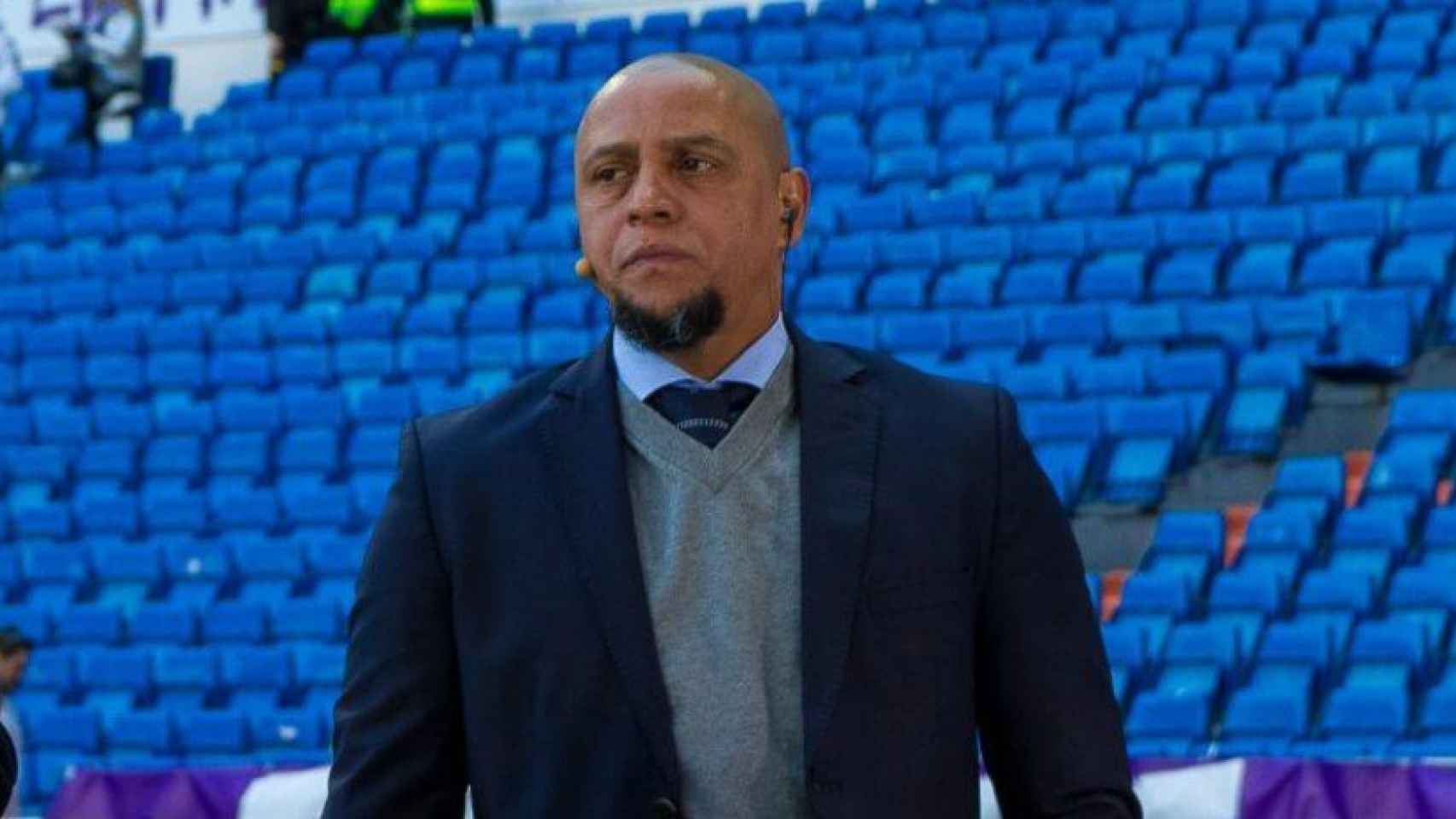 Roberto Carlos, en el Santiago Bernabéu