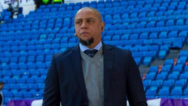 Roberto Carlos, en el Santiago Bernabéu