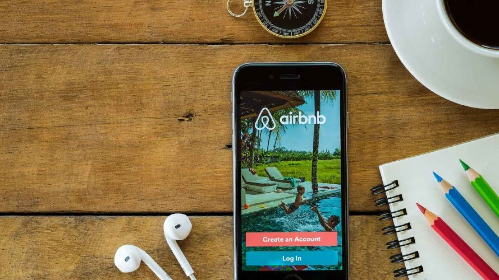 Imagen de la app de Airbnb.