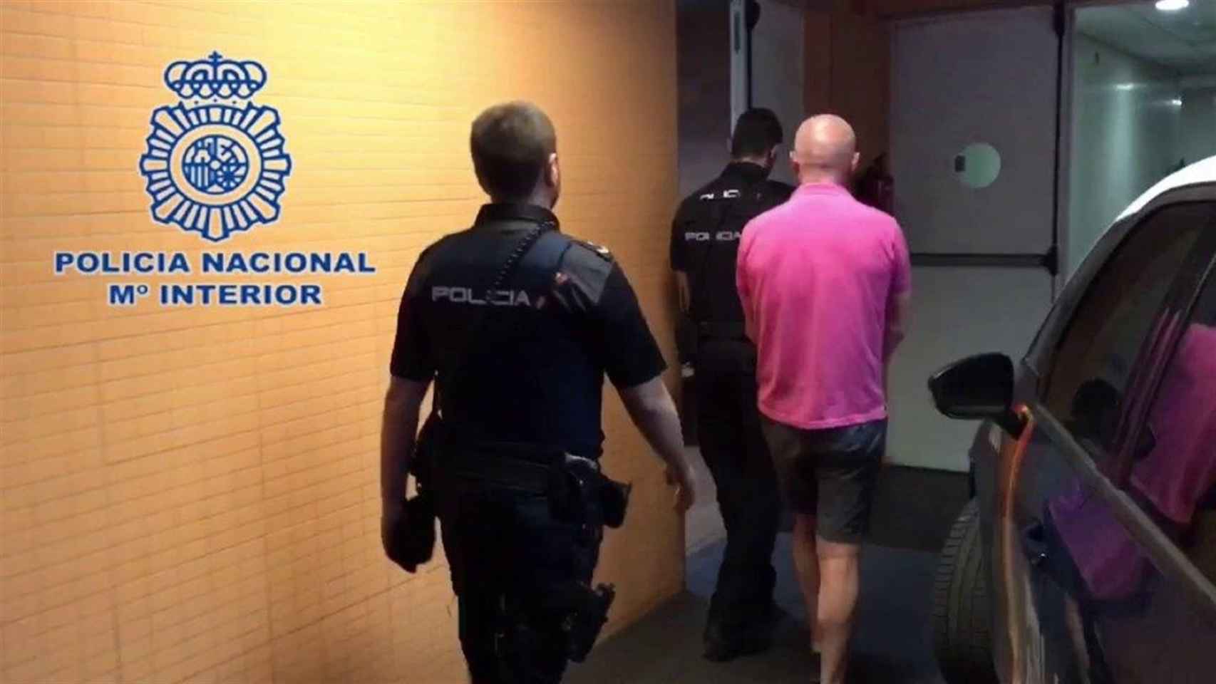El detenido con la Policía Nacional