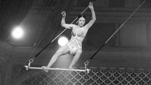 La famosa trapecista Pinito del Oro antes de su muerte, en 2017.