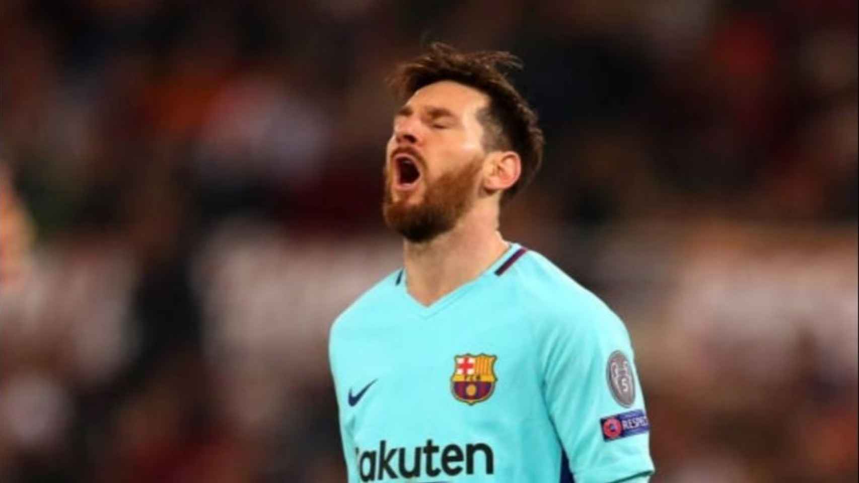 Messi se lamenta en Champions