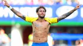 Neymar celebra su gol a Austria con la selección brasileña. Foto: Instagram (@neymarjr)