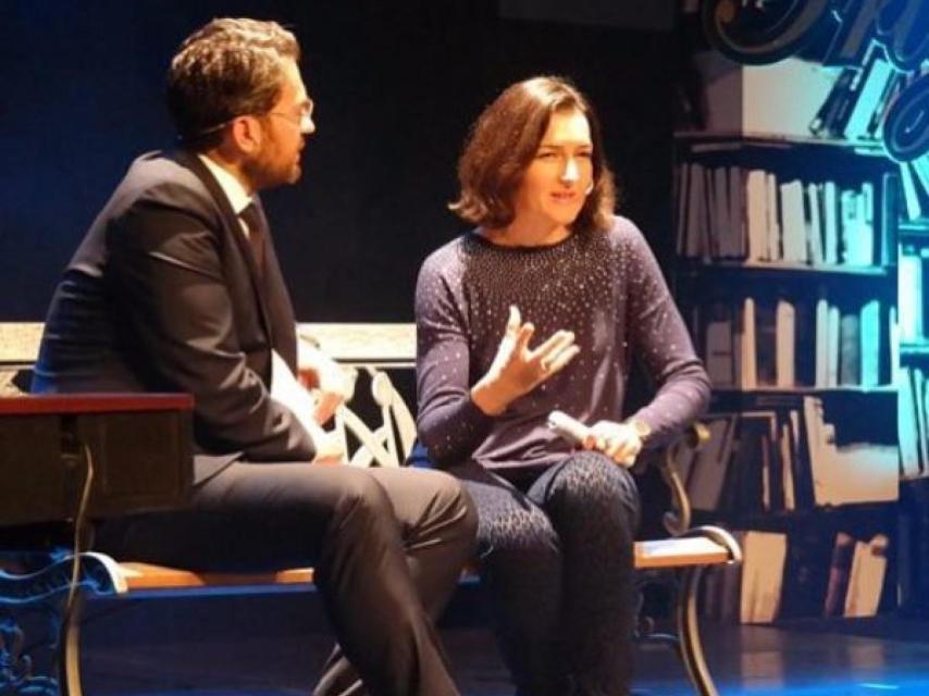 Huerta y González-Sinde en un encuentro de 2015.