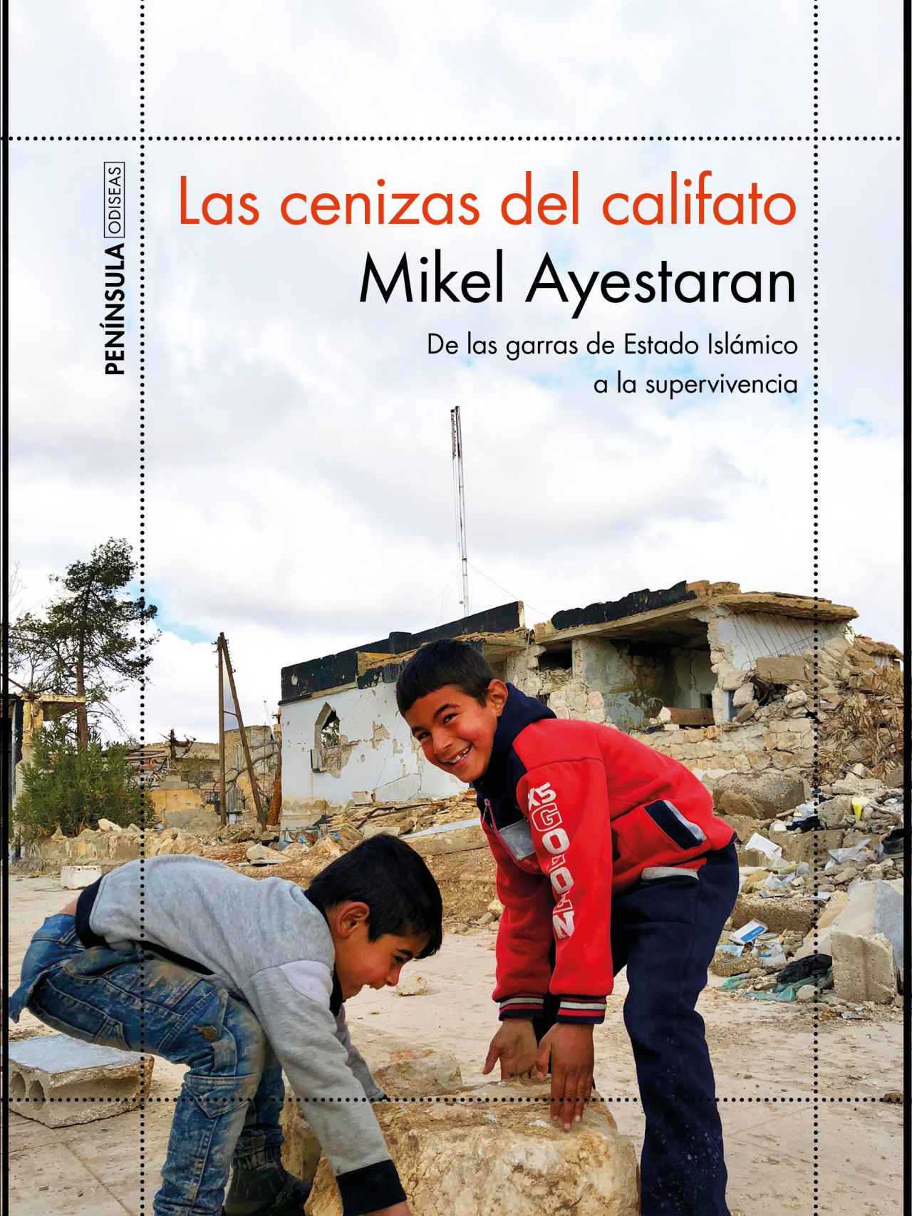 Portada del nuevo libro de Mikel Ayestaran, Las cenizas del califato (Península).