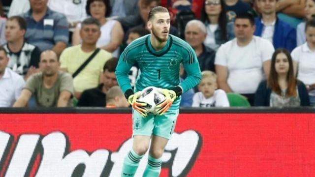 De Gea durante un partido de España. Foto: Facebook (@sefutbol).