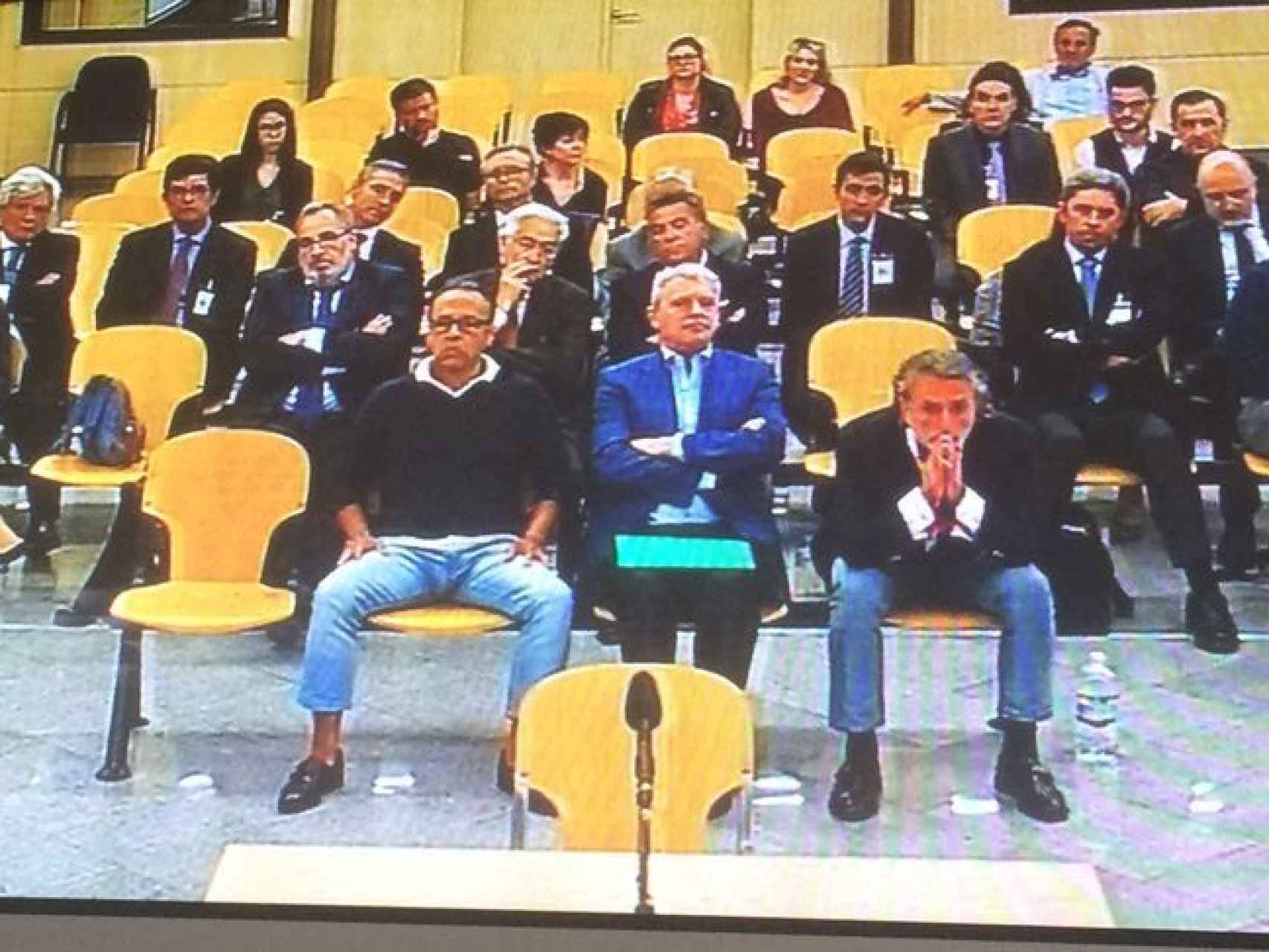 Los acusados del caso Gürtel Valencia en la última sesión del juicio celebrado en la Audiencia Nacional