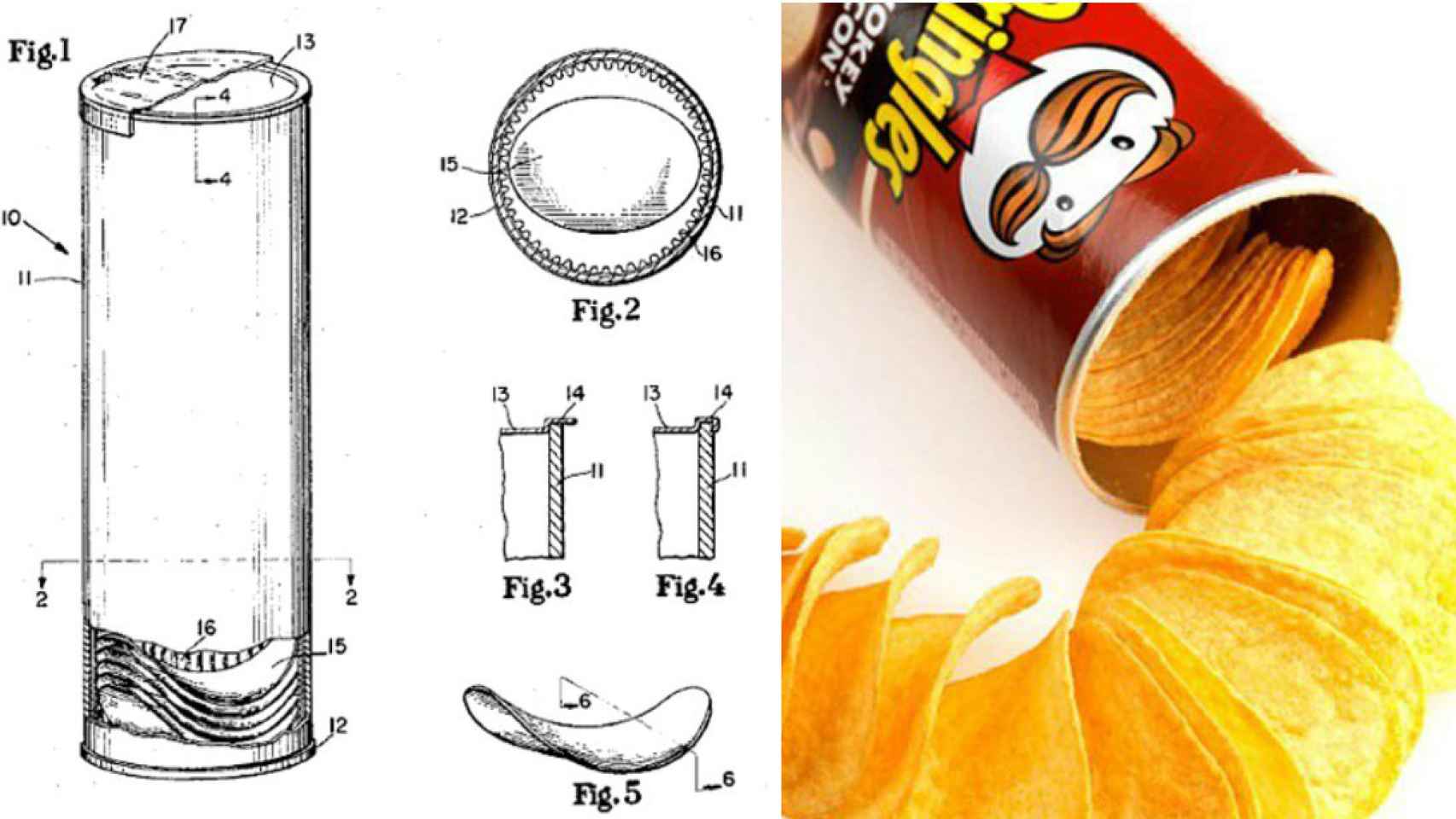 El diseño cilíndrico del bote de Pringles fue ideado por el químico Fredric John Baur.