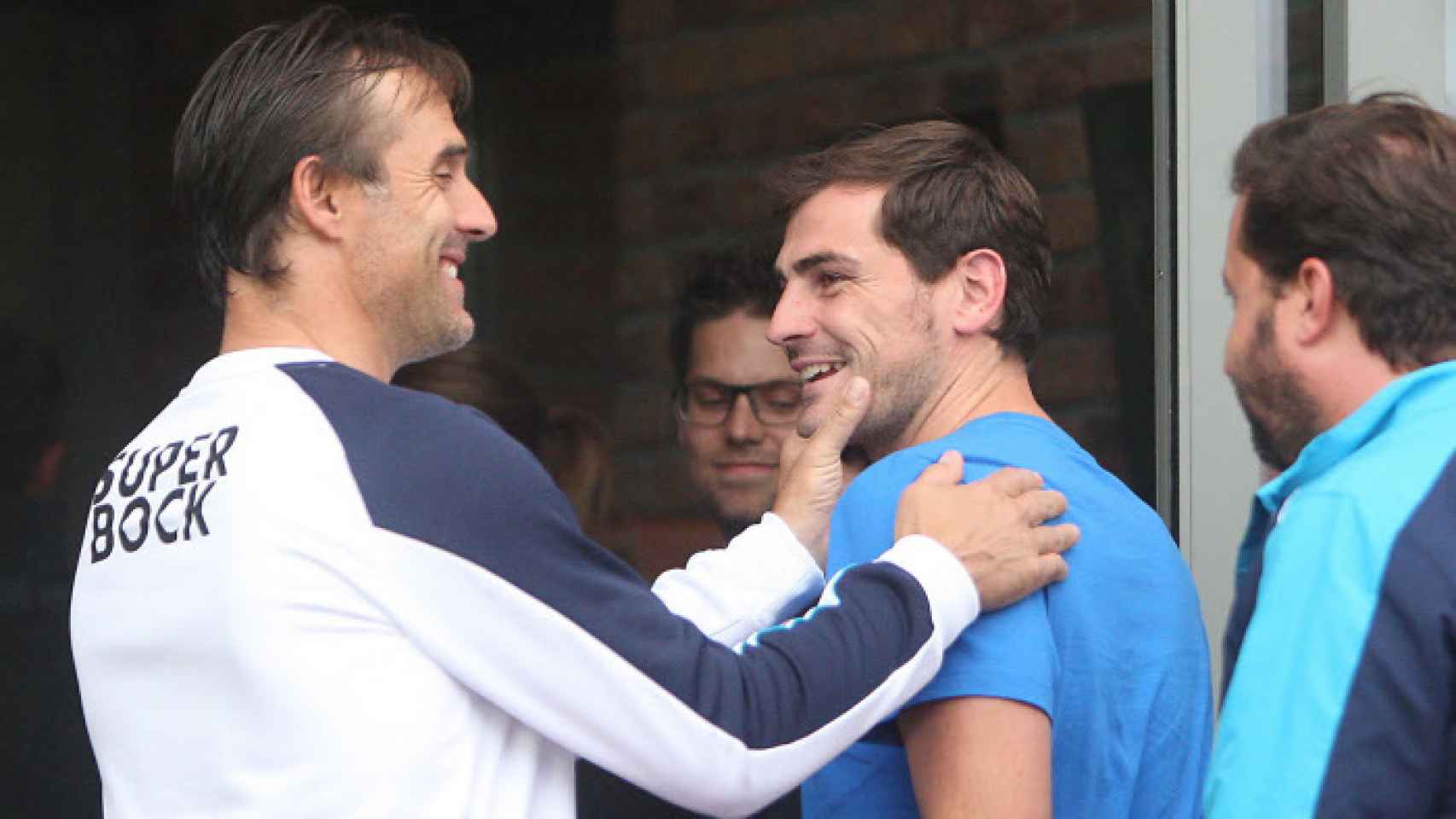 Lopetegui junto a Iker Casillas en su etapa como entrenador del Oporto portugués.