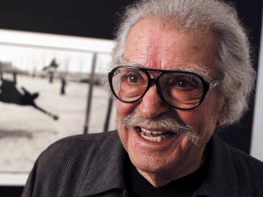 El fotógrafo Ramón Masats, en el Museo Reina Sofía, en la presentación de Una aproximación a Afal. Donación Autric-Tamayo. EFE.
