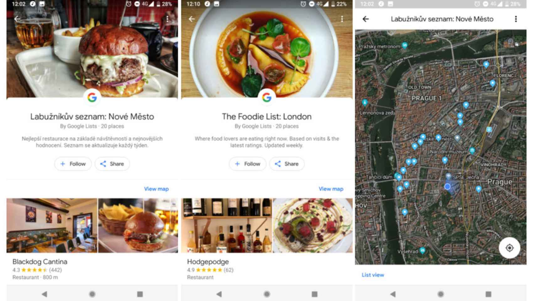 Google Maps te recomienda restaurantes ¡según tus gustos!
