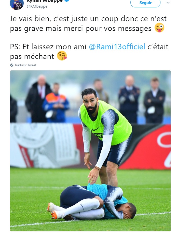 Mbappé tranquiliza a Francia tras retirarse del entrenamiento