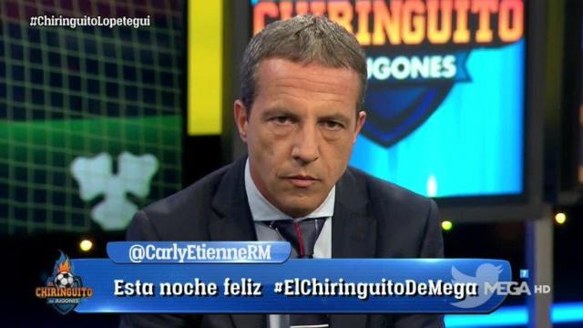 Cristóbal Soria en El Chiringuito. Foto: Twitter (@elchiringuitotv)